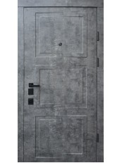 Вхідні двері Qdoors Авангард Порто мрамор темний/біла емаль