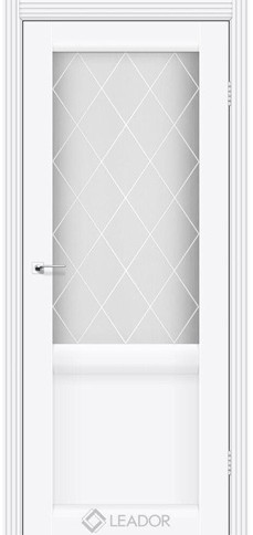 Міжкімнатні двері LAURA-01 білий матовий