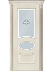 Міжкімнатні двері модель 55 зі склом Ясен Crema