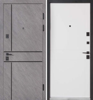 Булат Ультра (квадро) Securemme, модель 540/249. Колір: Зріз каменю/Білий матовий гладкий