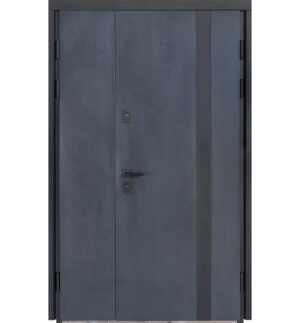 Булат Термо Хаус, модель 710/265 - 1200мм. Колір: Темний антрацит/Вулична Білий атласний