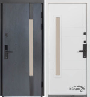 Булат Термо Хаус Електро, модель 705/431. Колір: Антрацит темний/Вулична Білий атласний