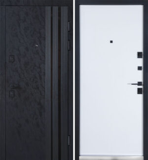 Булат Тандем (квадро) Kale, модель 586/гладка. Колір: Оксид чорний Весь декор/Білий матовий гладкий