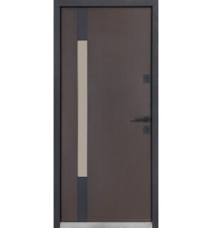 Вхідні двері на замовлення Булат, серія Perfect, модель 705  зі склопакетом, внутрішнє відкривання