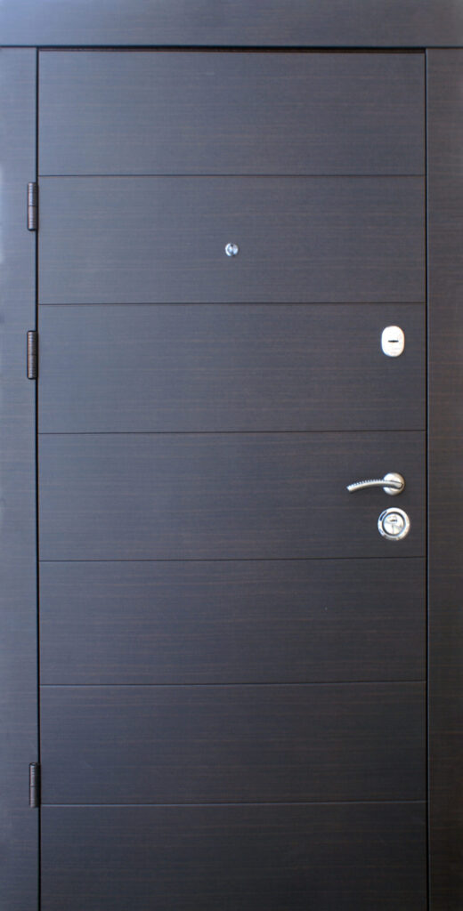 QDOORS  Преміум Горізонталь new венге темний  горизонт // біла шагрань