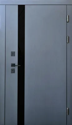 Вхідні двері Q-DOORS Лофт FORT M Тріо Графіт