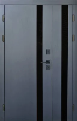 Вхідні двері Q-DOORS Лофт 1200 ФОРТ М Тріо 1200 Графіт
