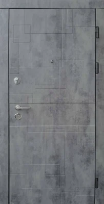 Вхідні двері Q-DOORS Лабіринт FORT M Стандарт Плюс оксид темний