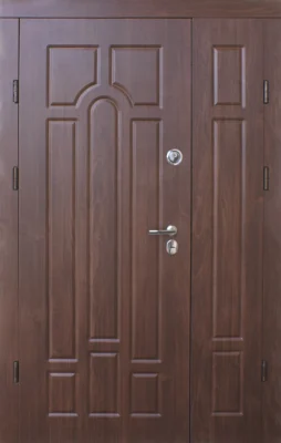 Вхідні двері Q-DOORS Класік 1200 FORT M Стандарт Плюс горіх коньячний