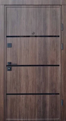 Вхідні двері Q-DOORS Акорд-АК Ultra HYBRID дуб табак біле дерево