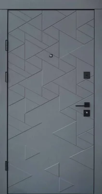 Вхідні двері Q-DOORS Фрост Ultra HYBRID Грифель структура софт біле дерево