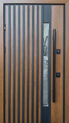 Вхідні двері STRAJ Rio-S Loft DMD PROOF Thermo дуб темний