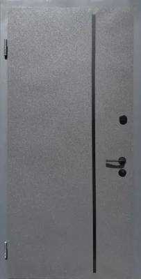 Вхідні двері Q-DOORS Наутілус w Lama Zink RAL 7024 RAL 9003