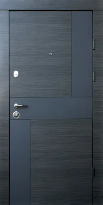 Вхідні двері Q-DOORS Стіль М Premium HYBRID венге сірий гор. АРТ біле дерево
