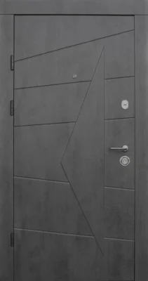 Вхідні двері Q-DOORS Акцент Premium бетон темний бетон сірий