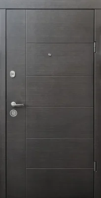 Вхідні двері Q-DOORS Арізона ФОРТ М Стандарт Плюс Кале венге темний венге ванільний горизонт
