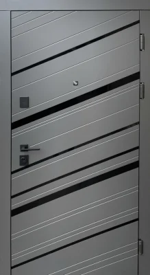 Вхідні двері Q-DOORS Мальта FORT M Тріо кварцит білий мат