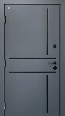 Вхідні двері Q-DOORS LAMA Venezia W Strimex антрацит біле дерево