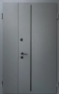 Вхідні двері Q-DOORS Наутілус w 1200 Lama Zink RAL 7024 RAL 9003