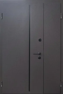 Вхідні двері Q-DOORS Наутілус 1200 Lama Zink RAL 8019