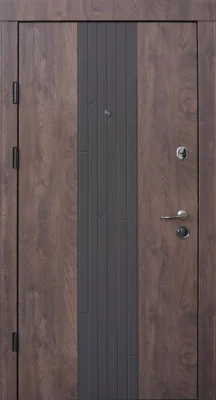 Вхідні двері Q-DOORS Люксор М Premium спил дерева коньячний
