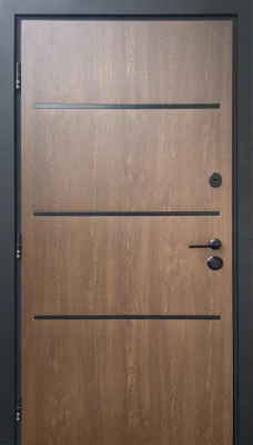 Вхідні двері Q-DOORS LAMA BAU Strimex дуб темний