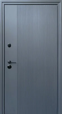 Вхідні двері Q-DOORS Lama Accura LAMA приховані завіси антрпцит біла