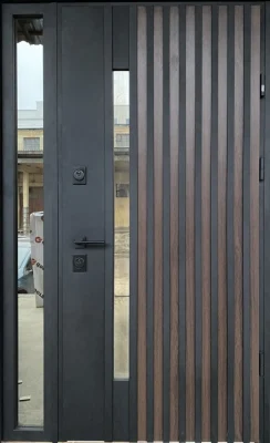 Вхідні двері STRAJ Rio S Loft 23 + Side Proof Side Light не стандарт дуб 23 білий атлас
