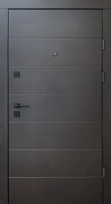Вхідні двері Q-DOORS Горізонталь b new Premium венге темний горизонт