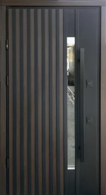 Вхідні двері STRAJ Rio-S Loft DMD 23 PROOF Thermo дуб 23 білий атлас