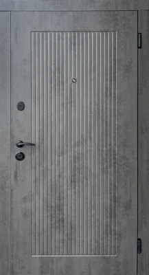 Вхідні двері Q-DOORS Лайн ФОРТ М Комфорт бетон темний