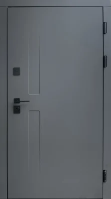 Вхідні двері Q-DOORS Рів'єра FORT M Тріо титан софттач білий мат