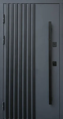 Вхідні двері Q-DOORS Преміум Ніцца DMD форт м преміум терморозрив RAL 7016 білий мат