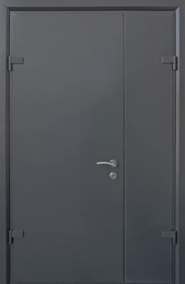 Вхідні двері STRAJ Techno-door 1200 EI 30 RAL 9975 графіт