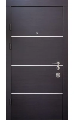 Вхідні двері Q-DOORS Авангард Горизонт AL-B венге горизонт темне